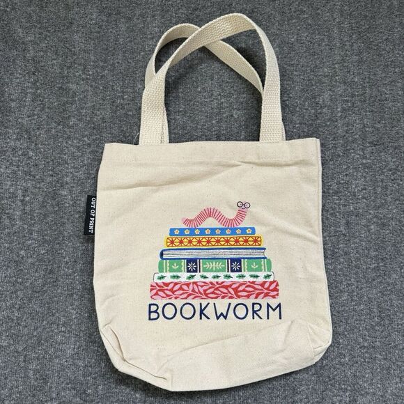 Out Of Print BOOKWORM Canvase Tote Bag Made In USA - Picture 1 of 6